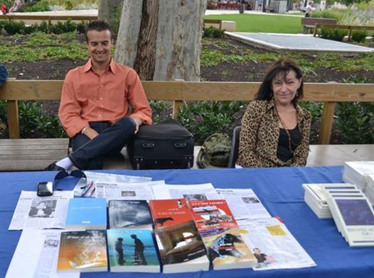 Deux amis écrivains au jardin du livre 2014