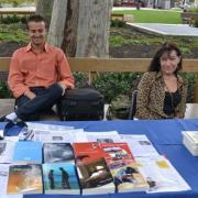 Deux amis écrivains au jardin du livre 2014